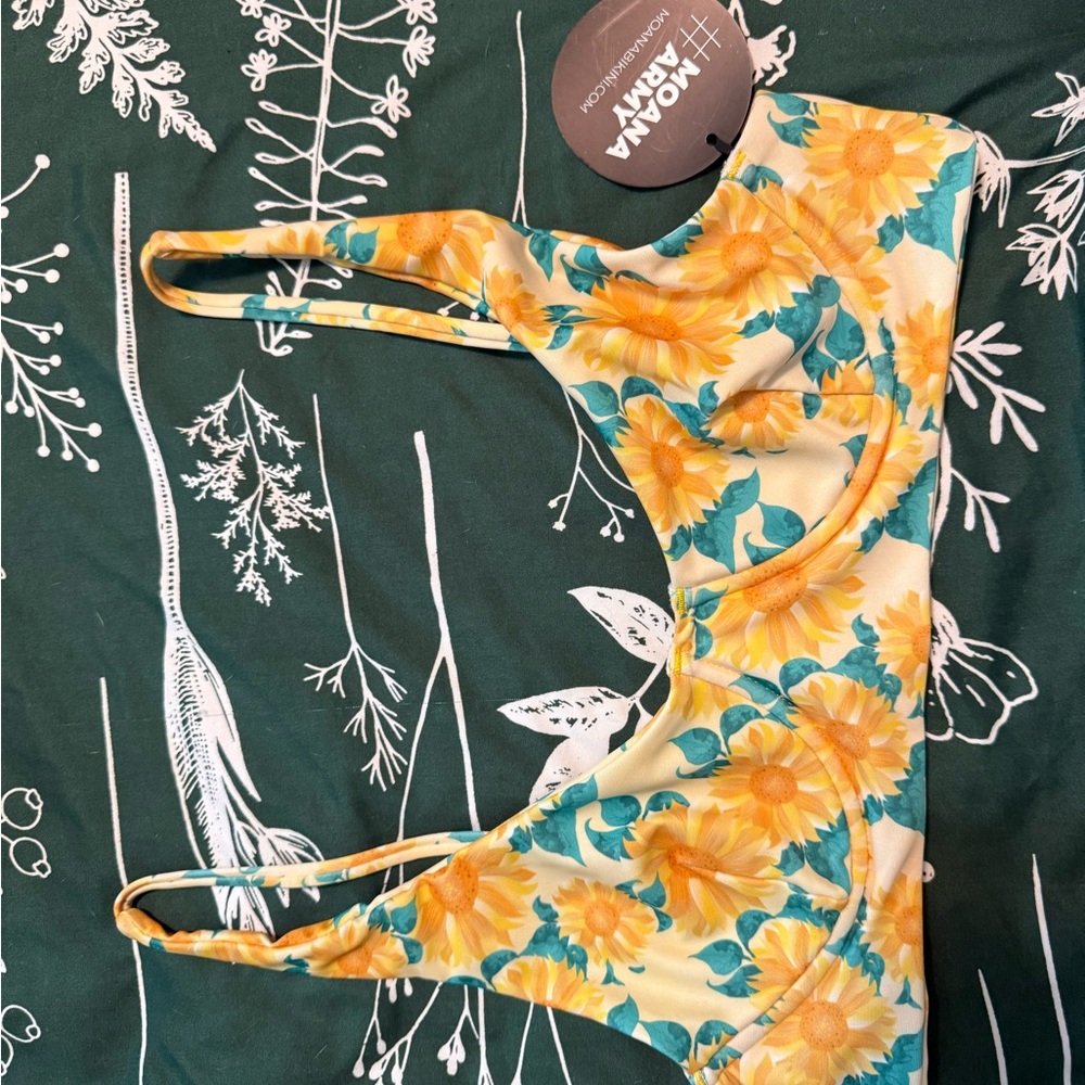 Moana Bikini One Piece Yellow and Green Tropical Design